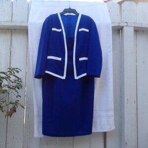 Well-cut-fit-made formal dressy crop-jacket&matching dress set, brand new